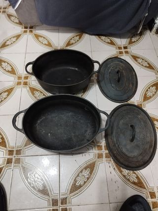 Cacerolas Hierro Fundido Ovaladas de pied-selle.