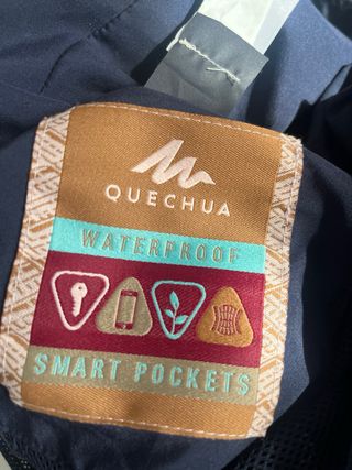 Chubasquero cortavientos Quechua azul marino