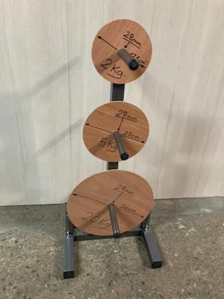 Soporte Discos de Pesas y Barras 28 mm Decathlon