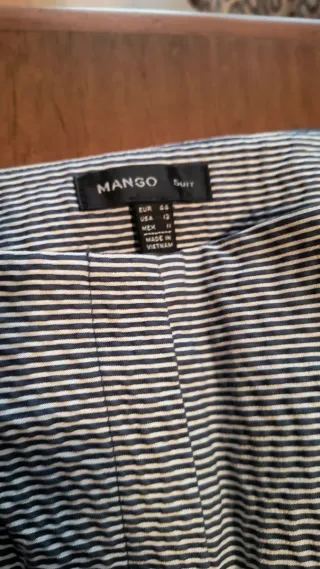 Pantalones Mango rayas azules
