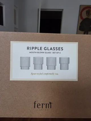 Set 4 vasos Ferm Living Ripple