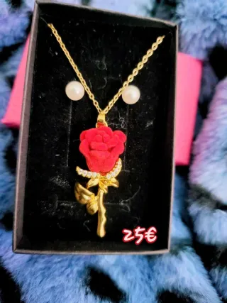 Conjuntos de rosa de oro laminado