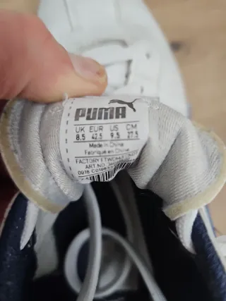 Deportivas Puma Blancas y Azules