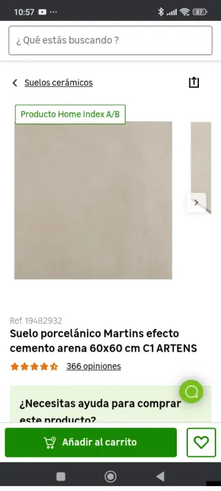 Suelo porcelánico Martins arena 60x60