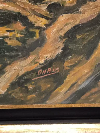 Cuadro antiguo marina firmado