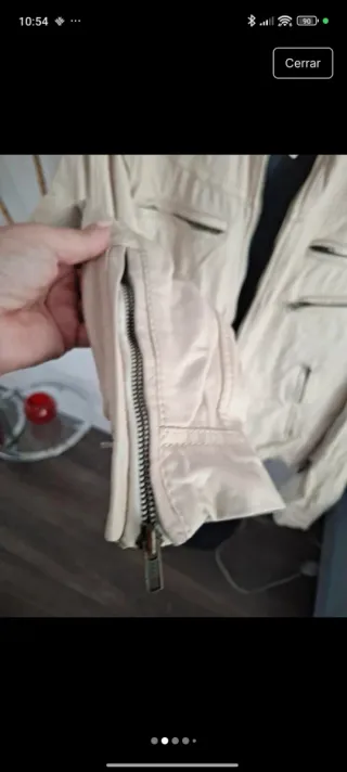 Chaqueta de Piel Jack & Jones Beige