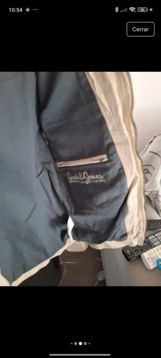 Chaqueta de Piel Jack & Jones Beige