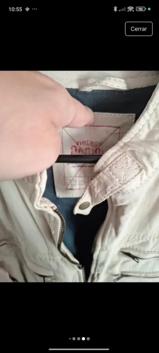 Chaqueta de Piel Jack & Jones Beige