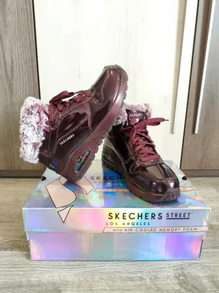 Botines Skechers Piel Sintética Rosa/Morado