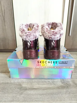 Botines Skechers Piel Sintética Rosa/Morado