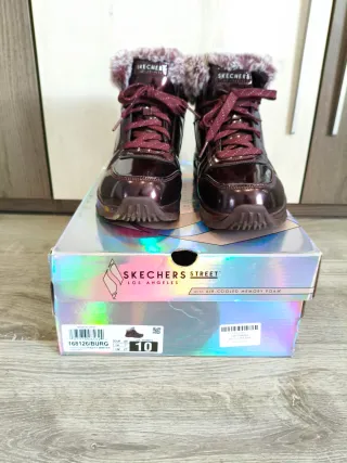 Botines Skechers Piel Sintética Rosa/Morado