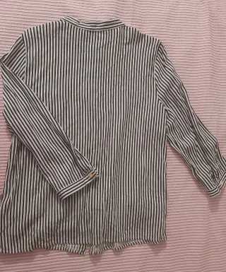 Camisa Zara Rayas Volantes