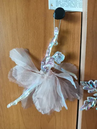 N.3 decorazioni sfaccettate effetto cristallo