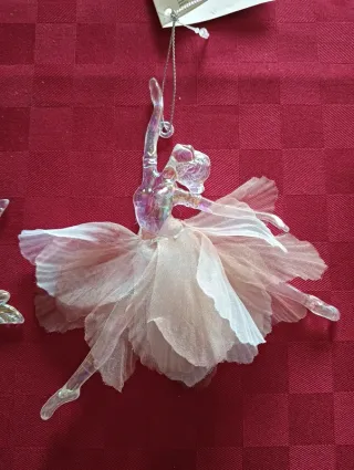 N.3 decorazioni sfaccettate effetto cristallo