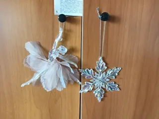 N.3 decorazioni sfaccettate effetto cristallo