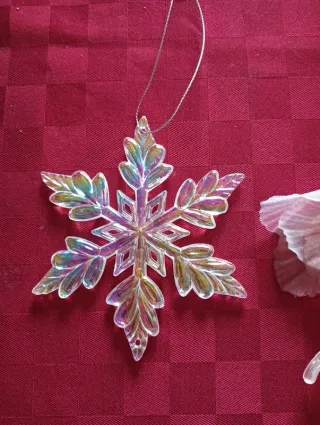 N.3 decorazioni sfaccettate effetto cristallo