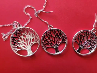 Colgante + Pendientes Plata Nuevos