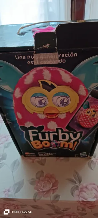 Furby Boom Peluche Interactivo Rosa Lunares