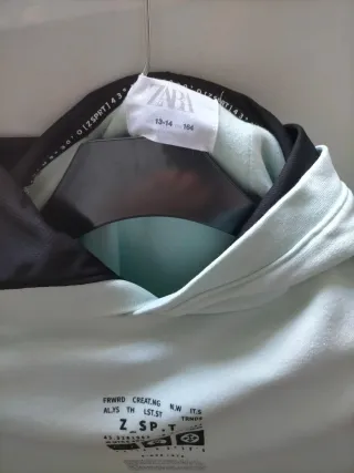 Sudadera hombre color verde azulado