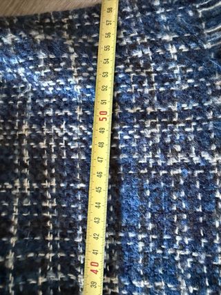 Bufanda Cortefiel azul y blanco