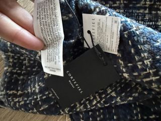 Bufanda Cortefiel azul y blanco