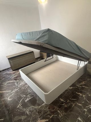 Cama canapé tapizada tela