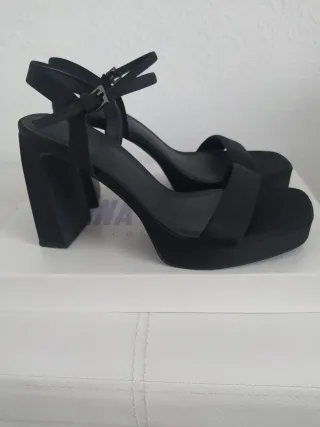 Conjunto Sandalias y Bolso Fiesta Negro