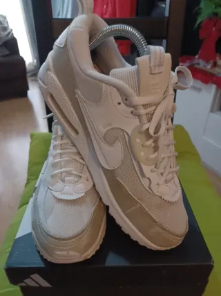 Zapatillas Nike Air Max Talla 40 Beige/Blanco