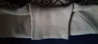 Magione Maglione Dolcevita Beige/Viola