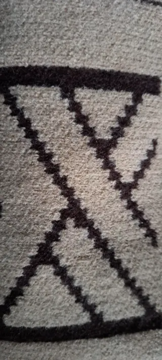 Magione Maglione Dolcevita Beige/Viola