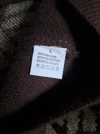 Magione Maglione Dolcevita Beige/Viola