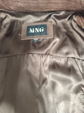 Chaqueta ante Mango Marrón Talla M
