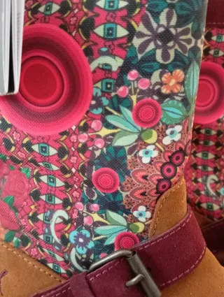 Botines Desigual Marrones y Multicolor