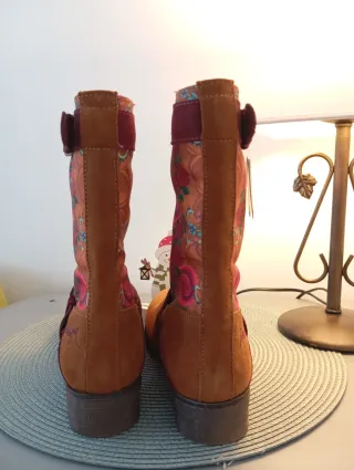 Botines Desigual Marrones y Multicolor