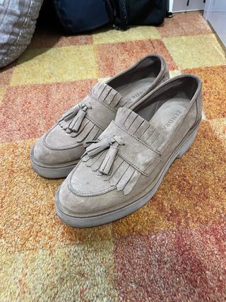Mocasines ZENDRA beige mujer