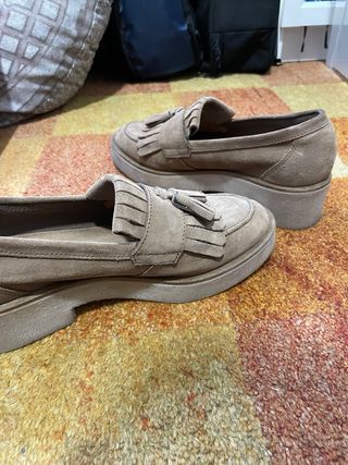 Mocasines ZENDRA beige mujer