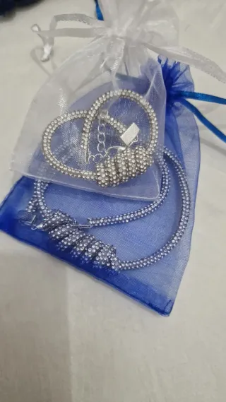 Set collana e bracciale artigianale