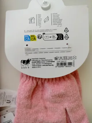 Conjunto Bufanda Guantes Rosa ALE-HOP