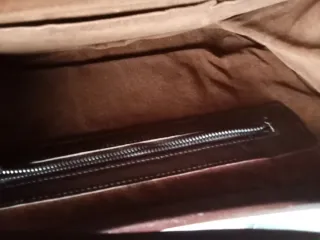 Bolso piel serpiente patchwork marrón