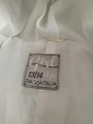 Giubbotto imbottito bianco con cappuccio