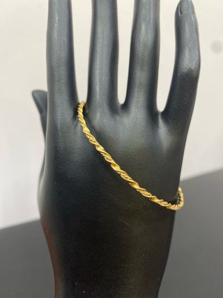 Aro oro 18k rizado
