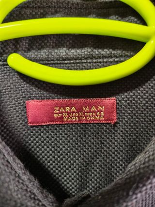 Camisa Zara Negra Manga Larga