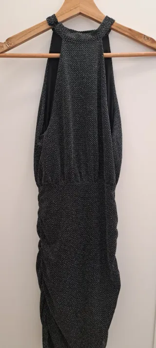 Vestido Brownie Negro y Plateado sin usar