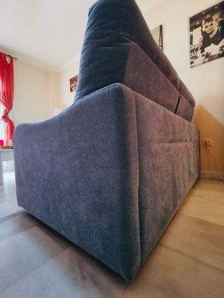 Sofá Cama Midi Gris azulado de tela
