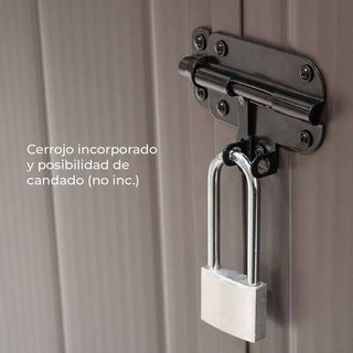 Caseta jardín resina con suelo Alessia A beige 3,57 m²