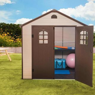 Caseta jardín resina con suelo Alessia A beige 3,57 m²