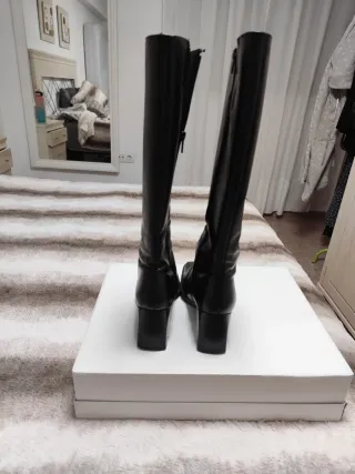 Stivali alti in vera pelle