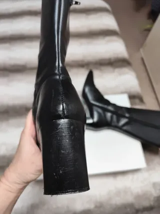 Stivali alti in vera pelle