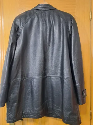 Chaquetón de Piel Negro