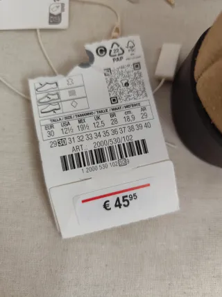 Botines Zara Niña Talla 30